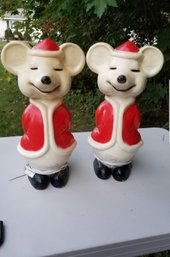 Union Christmas Mice Blow Mold