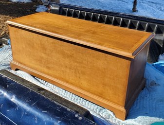 Vintage Hand Crafted Cedar Chest With Lid