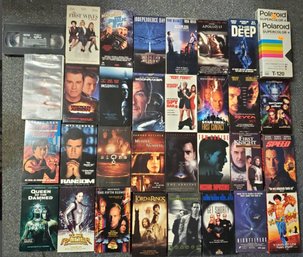 31 Top VHS Movies - Terminator, Star Trek, Speed, Lord Of The Rings, Fifth Element, Lara Croft, Signs