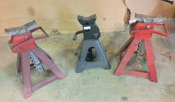 Trio Of Car Jack Stands