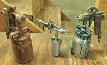 Useful Trio Of Paint Spray Guns