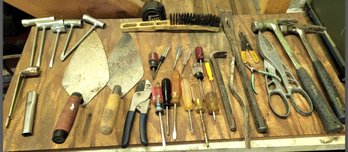 Nice Assortment Of Handtools Hammers Screw Drivers Spark Plug Wenches