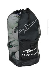 Agora Heavy Duty Backpack Style Soccer Ball Bag With Adjustable Shoulder Straps: 12-15 Balls