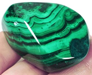 Wonderful 316 Carat Bullseye Green Malachite Cabochon Stone