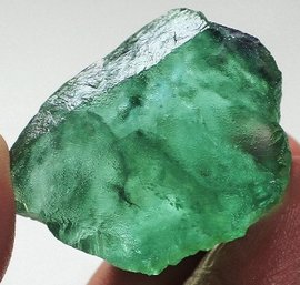 Fabulous 180 Carat Natural Green Fluorite Rough Cut Crystal ~ Great For Jewelry Making