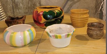 Great Assortment Of  Small Ceramic Planters