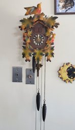 Vintage German Cuckoo Clock Cuckoos The O'clock Time & Plays Music On The Hour / Cuckoos Once On The Half Hour