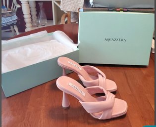 Never Worn Aquazurra Amore Multiple 95 Shoes From Florence, Italy With Original Box Size 38 1/2  LR