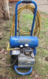 Working Airstream Air Compressor On Portable Stand & Goodyear Hose