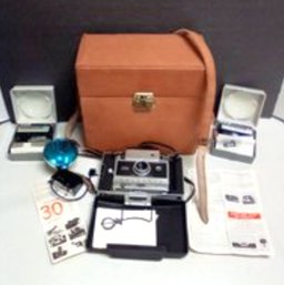 Polaroid 250 Vintage Camera, Perrin  Carrier, Polaroid Close-Up Kit #583A & Portrait Kit 471/581A   MK/C5