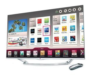 LG Smart LED TV With Stand, Remote Manuals 3D Glasses - In Good Working Order