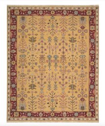 A Wool Flat Weave 12' X 15' Carpet - Nourisson - Retail $5100