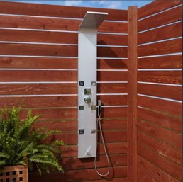 A Modern Wall Mount Outdoor Shower - New In Box