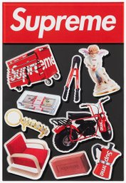 New Supreme Magnets (10 Pack) Multicolor With Supreme Stickers