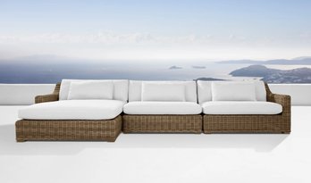 An Arhaus 3 Piece Montauk  Sectional Sofa - All Weather - Outdoor