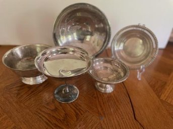 Silver Plate Assorted Bowls