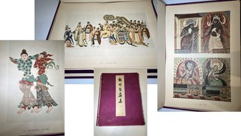 Chinese Traditional Art Portfolio With Loose Leaf Color Plates