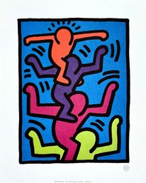 Keith Haring - Stacked Figures - Offset Lithograph