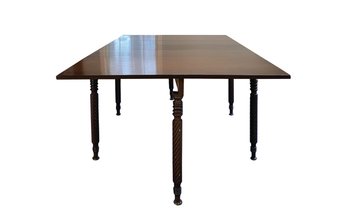 Williams Kimp - Mahogany Drop Leaf Gate Leg Dining Table With Leaf And Pads