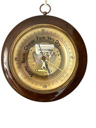 Vintage Barometer, Made In Germany.  7' Wide.
