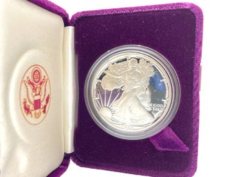 1988 Liberty Silver One Dollar Coin.