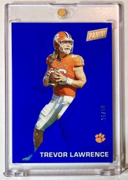 Trevor Lawrence 2022 Panini Father's Day Blue Parallel SSP/50