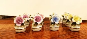 Twelve China Placecard Holders For Dining