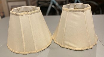 Two Fabric Lamp Shades