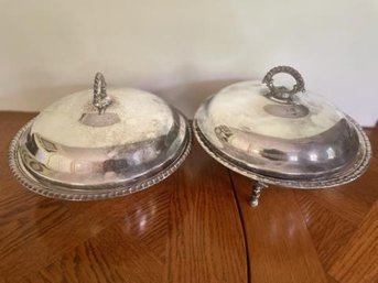 Two Silver Plate Serving Pieces