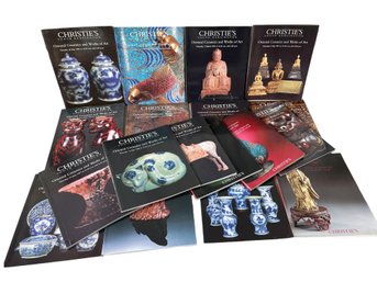 18 Christie's 1990'-2000' Oriental Auction's Catalogs.