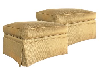 A Pair Of Ottomans By American Of High Point