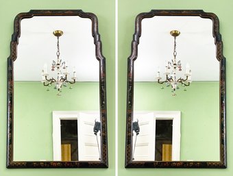 A Pair Of Vintage Chinoserie Mirrors