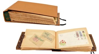 Collection Of Assorted Israelian Government Stamps In Binder