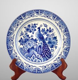 14' Royal Delft Plate With Certificate Of Authenticity-Koninklijke Porceleyne Fles-Anno 1653