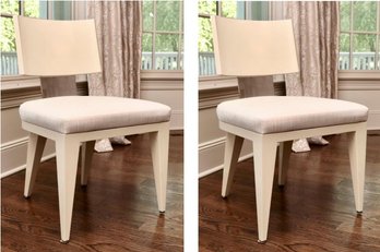 Pair Of Lorin Marsh Ingot Side Chairs