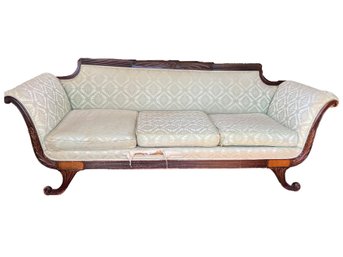 Duncan Phyfe Style Sofa C. 1925 For Reupholstery Project