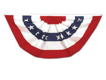 13 Fan American Flag Buntings