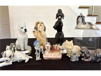 Lovely Collection Of Dog Figurines - 10 Pcs