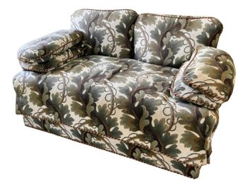 Custom Loveseat In Schumacher Oden Forest