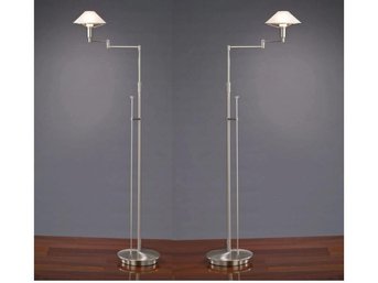 Pair Of Holtkoetter Swing Arm  Floor Lamps - $2,000 Value