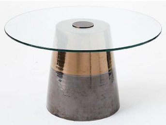 West Elm Glass Topped Table