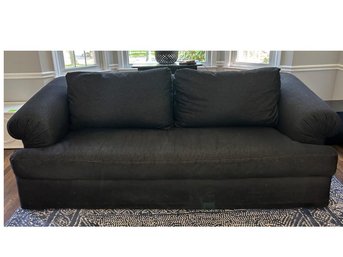 Black Denim Sofa