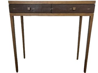 Faux Shagreen Console Table ( 1 Of 2)