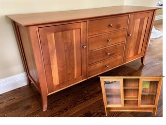 Room & Board Sideboard With Removable Hutch