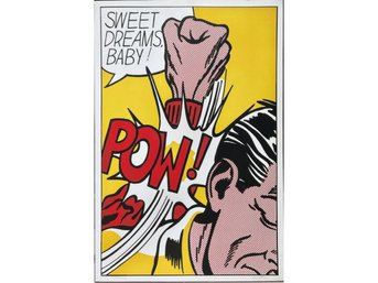 POW! Roy Lichtenstein Reproduction Artist Proof Printed Canvas