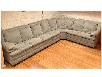 Retro Natuzzi Ultra-suede 4 Pc Sectional