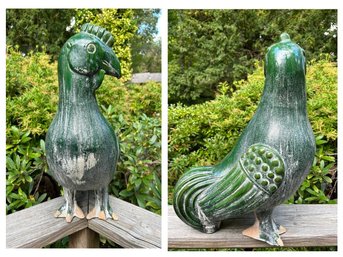 Vintage Green Rooster