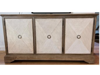 Two Toned Sideboard With Textured Door Fronts