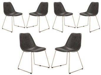 Set Of 6 Safavieh Dorian Midcentury Modern Dining Chairs