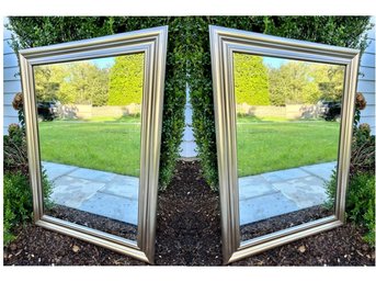 Pair Of Mirrors - Silver Tone